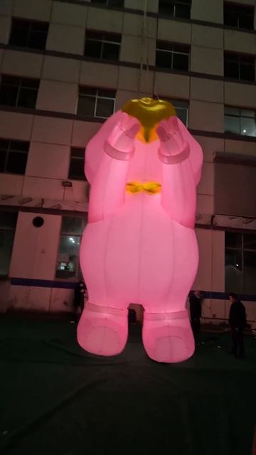 Pink Inflatable Balloon Pabbit Mascot with Blower for 2023 #Stagedesign Decoration смотреть онлайн