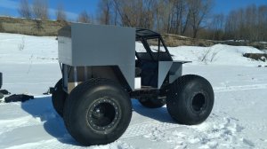 Болотоход на трэколах двигатель лифан