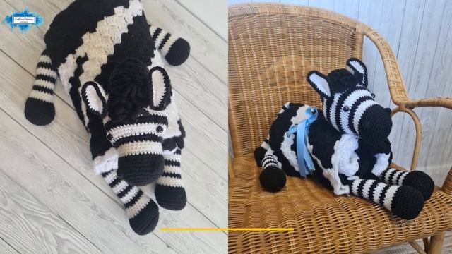 3in1 Safari Zebra Baby Blanket Crochet Pattern | Crafting Happiness PROMO VIDEO смотреть онлайн