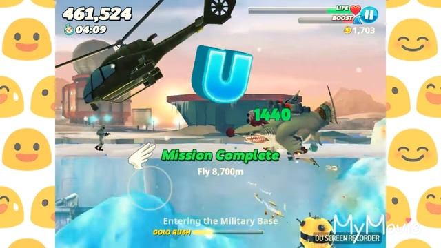 Megalodon gameplay//HUNGRY SHARK WORLD смотреть онлайн