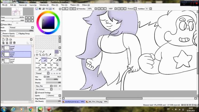 Speedpaint:Amethyst,Steven And Smoky Quartz смотреть онлайн