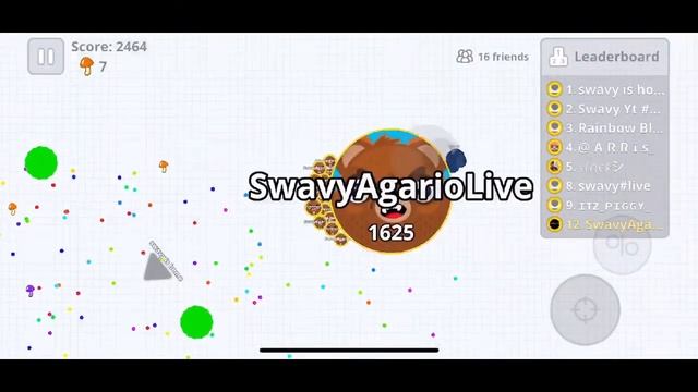 Agario Mobile Live🔴/@swavy_agar! Dns:184.70.171.154(Playing wit fans) #400 смотреть онлайн