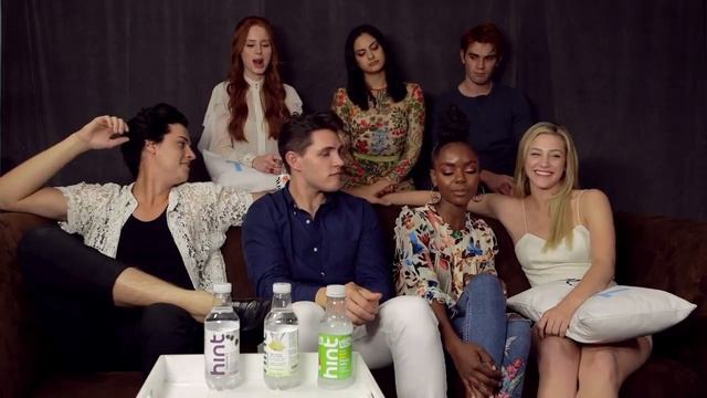 Cole sprouse and Lili reinhart cutely touching hands in an interview смотреть онлайн