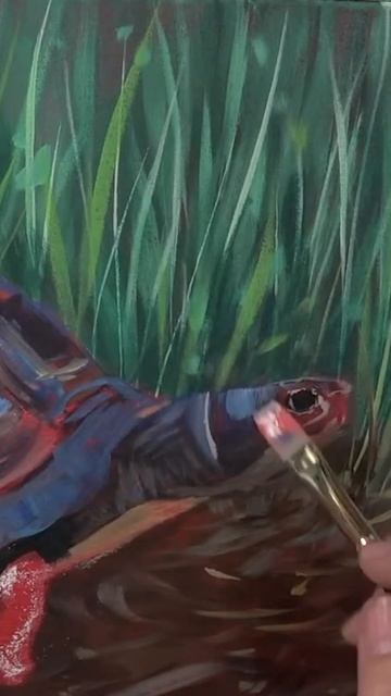 “How to Paint a Turtle” full acrylic painting tutorial on my channel!! 🐢🐢🐢 #painting #art #shorts смотреть онлайн