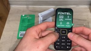 Распаковка сотового телефона Fontel FP100