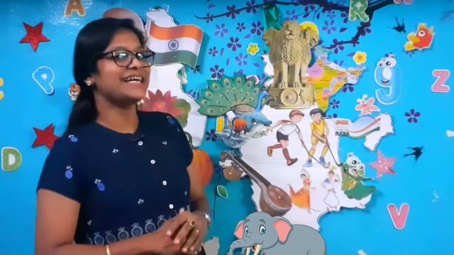 National symbols of India / Teach Kindergarteners in a very easy way/ LKG & UKG /Diana's Classroom смотреть онлайн