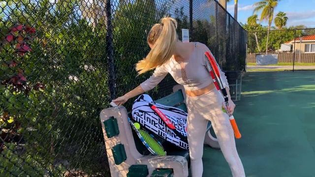 Warming Up And Serve With Angelina Dimova