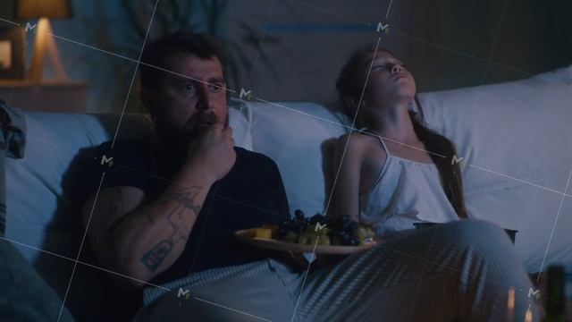 Father watching TV near sleeping daughter смотреть онлайн