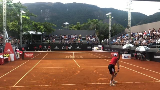 Rio Open 2020 - Lajovic vs Cecchinato, Court Level View [GREAT MATCH] смотреть онлайн