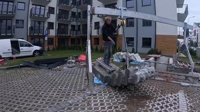 Сложно но можно! Как поднял 2 тонны бетона? РЕЗАЛ ВСЁ смотреть онлайн