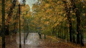 В осеннем парке городском вальсирует листва берёз