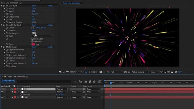 After Effects Tutorial: Neon Line Animation in After Effects смотреть онлайн