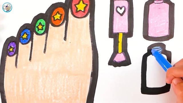 Glitter Hedgehog Coloring and Drawing Painting for Kids | Coloring Videos | DilDil Kids Art смотреть онлайн