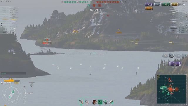 World of Warships: Des Moines, 4k XP смотреть онлайн