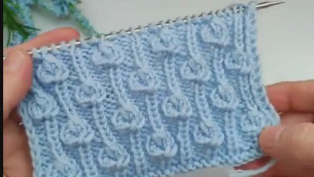 Вертикальные узоры спицами простые и красивые - Вязание спицами для начинающих смотреть онлайн