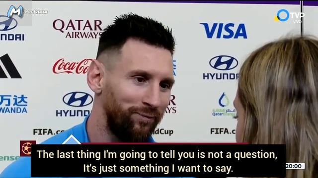 Sofi Martinez interviews Leo Messi (full interview) | World Cup Qatar 2022 [English subtitles] смотреть онлайн