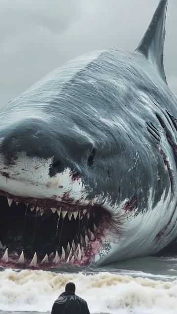 Мегалодона выбросило штормом на берег смотреть онлайн