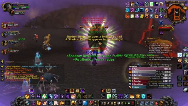 WOW WOTLK 3.3.5 WARMANE (Frostmourne) SHADOW PRIEST - The Obsidian Sanctum 25 0 Drakes (PUG GROUP) смотреть онлайн