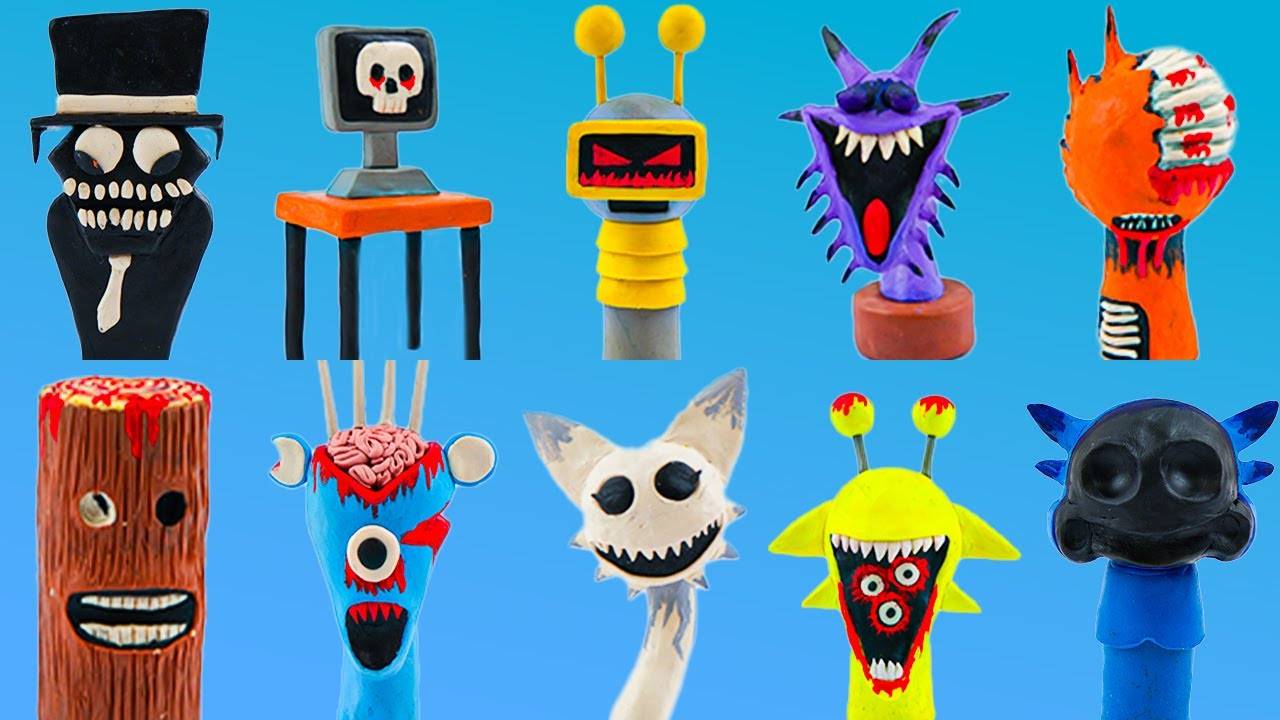 СПРУНКИ Лепим из пластилина 🤩 смотреть онлайн