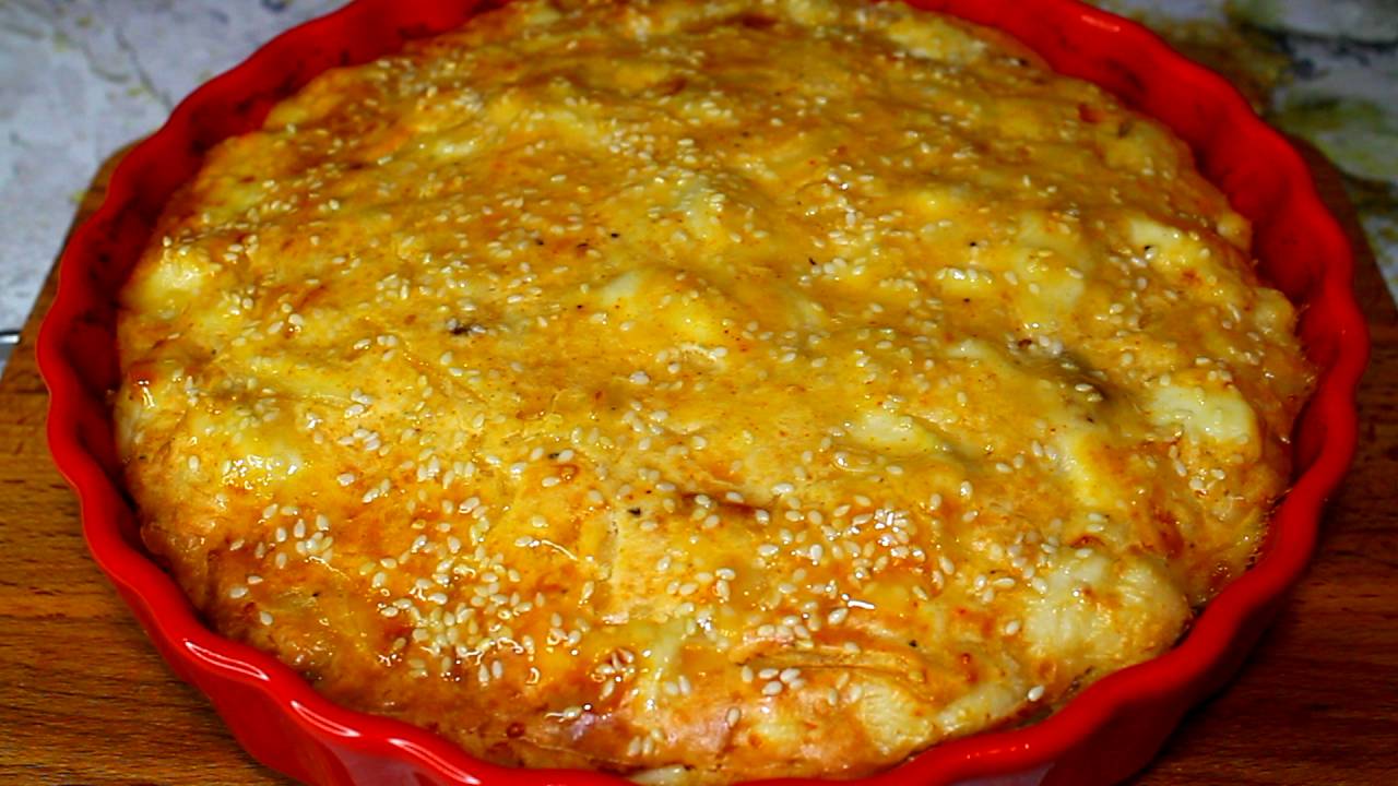 📌 Заливной пирог с курицей - готовить не сложно, ингредиенты простые, а вкус отменный смотреть онлайн