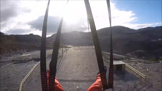 Titan Zip Line Video - GoPro - Hero4 - HeadCam - LLechwedd - Wales смотреть онлайн