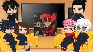 Jujutsu Kaisen React To Alastor | Hazbin Hotel | Gacha React