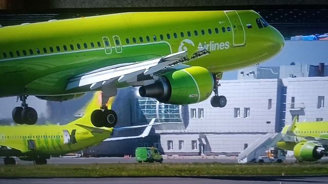 S7 Airlines а 320 со аеробус.