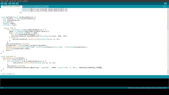 ESP32 #42: Arduino Multitasking (WS2812 octo tasking) + ESP32 Giveaway смотреть онлайн