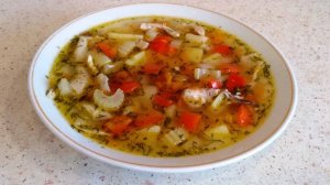 Куриный суп с овощами