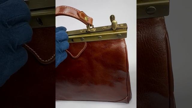 Коричневая женская сумка саквояж с винтажной фурнитурой смотреть онлайн