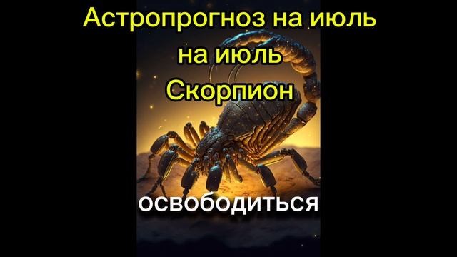 Скорпион - астропрогноз на июль 2024 года смотреть онлайн