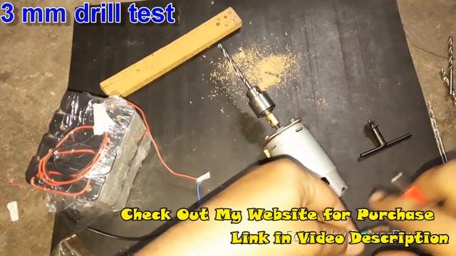 RS 997 DC 48v Motor Drill Test, High Torque Motor 48-60V смотреть онлайн