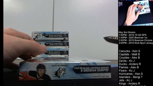 2018-19 Upper Deck SPX Case Break - 5/23 смотреть онлайн