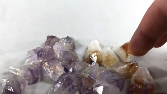 Aura Amethyst and Aura Citrine / iridescent stones / aura Quartz / rare rocks смотреть онлайн