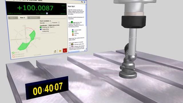 CNC Machine Tool Ballbar Testing Animation| Renishaw QC20 W Wireless Ballbar Test смотреть онлайн