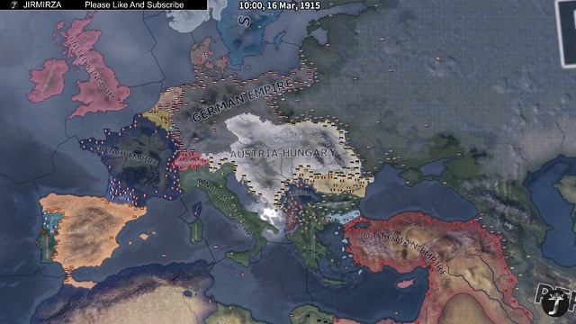 WWI Alternative History - Hoi4 Timelapse смотреть онлайн
