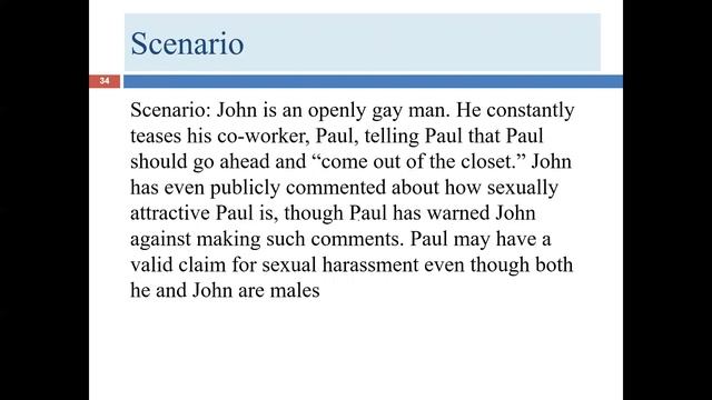 Lecture 2 for Module 9 (Sexual Harassment) (LGLA 1323) (9.13.2020) смотреть онлайн