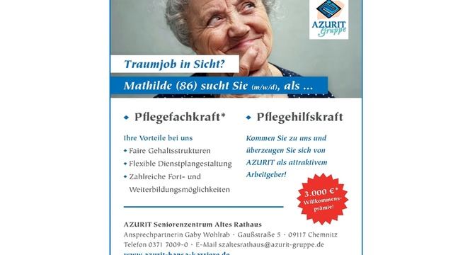 Pflegefachkraft In Chemnitz, Gesucht:
