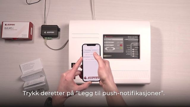 Elotec IOT - Konfigurasjon av varsler på iOS