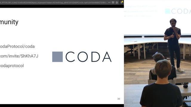 Coda Protocol: Using zk-SNARKs For A Constant-Size Blockchain смотреть онлайн