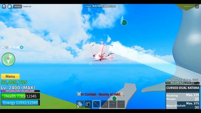 Roblox Blox Fruit Electric claw + Cdk + Kabucha combo (Bounty Hunt) смотреть онлайн