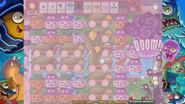Plants vs Zombies Survival Endless 100000 Flags Part 601 | 12000 - 12020 Flags смотреть онлайн