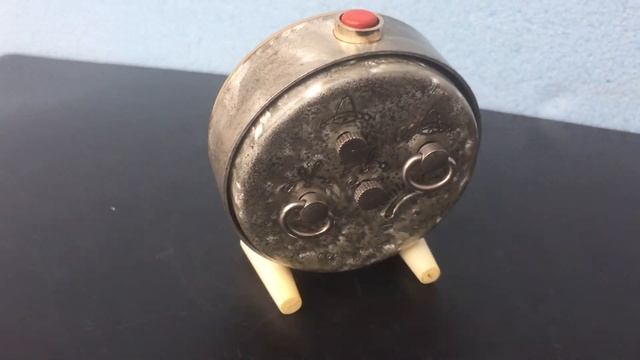 Vintage Mechanical Alarm Clock Slava 11 Jewels Russian Russia Soviet USSR Rare смотреть онлайн