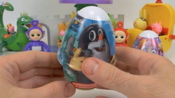 Surprise Eggs Pudding Little Mole Paw Patrol Dessert with Toys | ToysMiredo
