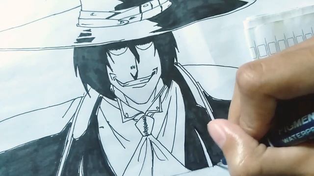 Drawing Count Dracula Alucard [ Hellsing Ultimate ]