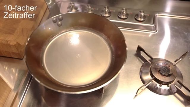 De Buyer Mineral B Element Eisenpfanne Einbrennen