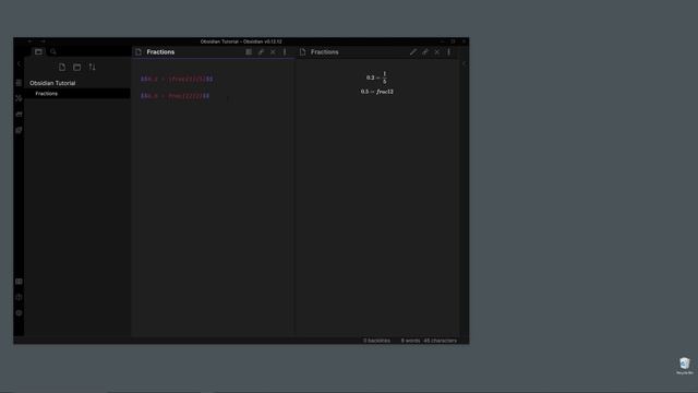How to Create Fractions in Obsidian Using Markdown смотреть онлайн