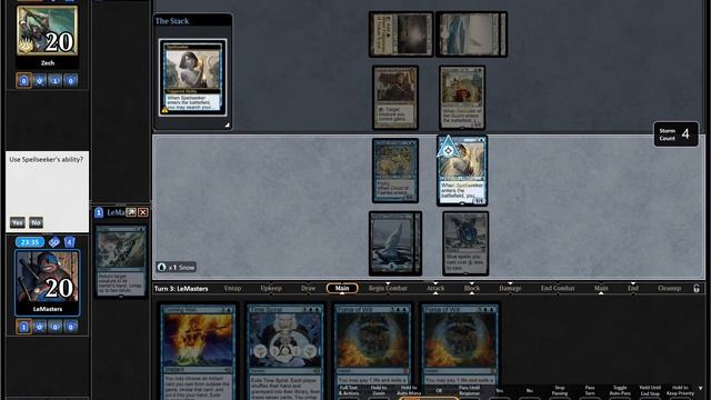 MTG (Legacy): Sapphire Storm (High Tide) vs. Death and Taxes 22/08/2020 смотреть онлайн