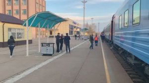 Монголия: поездка на поезде из Улан-Батора | Прибытие поезда на ЖД-станцию Дархан | Железная дорога