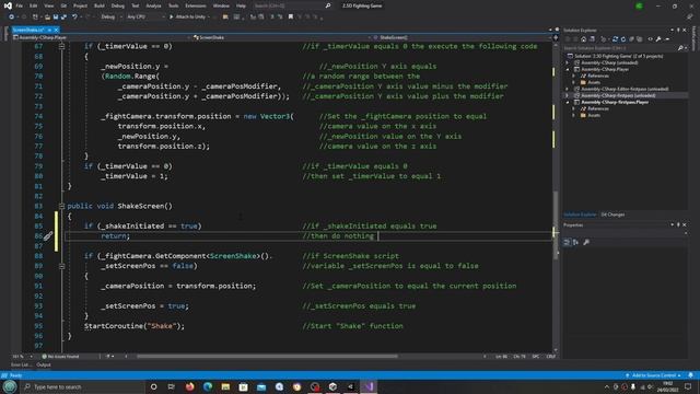 Unity3D Fighting Game Tutorial #202 Camera Effects смотреть онлайн